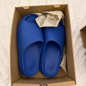 Authentic Yeezy Blue Slide Sandals, size 16